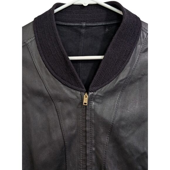 Bally 90's Italy Reversible Black Leather/Suede Bomber Jacket - Men's 38, Medium - Picture 8 of 11